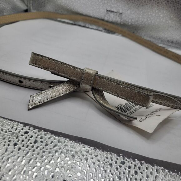 NWT Another Line Silver Belt With Bow Size Xs - Picture 2 of 4